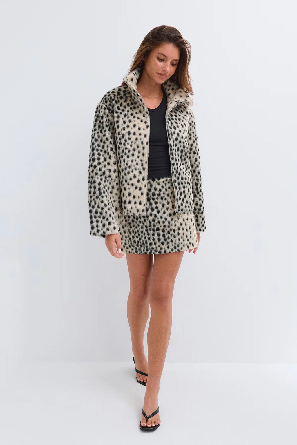 Veste valentina léopard