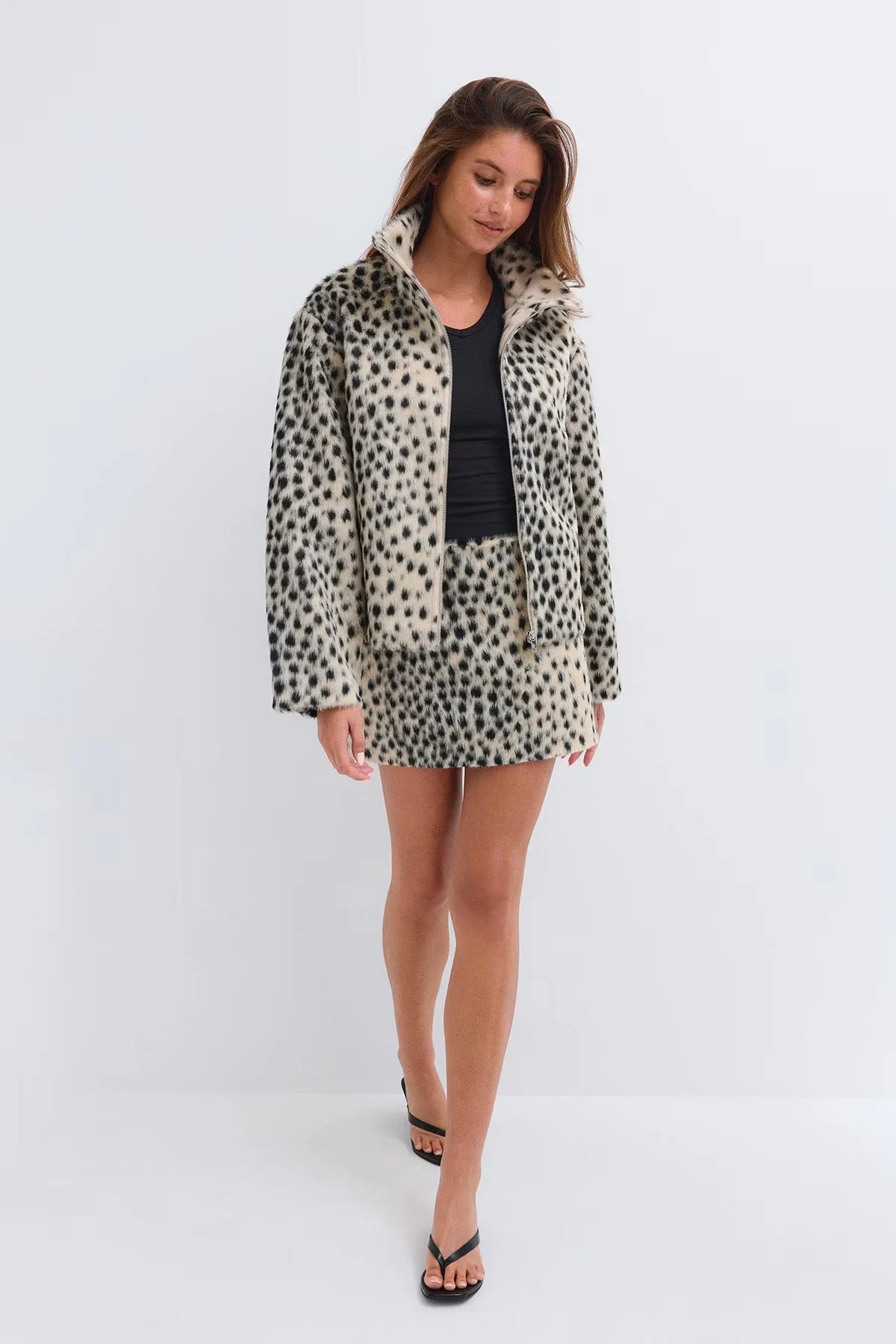 Veste valentina léopard