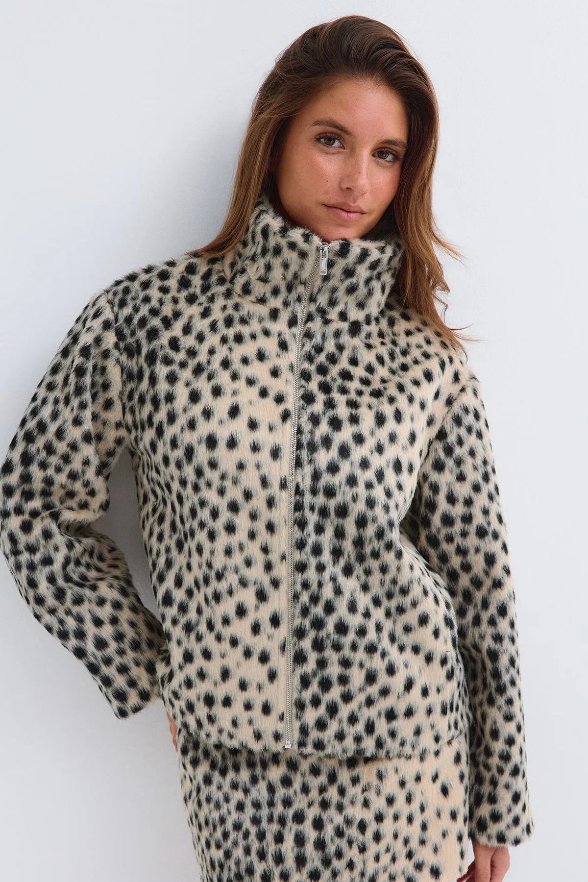 Veste valentina léopard